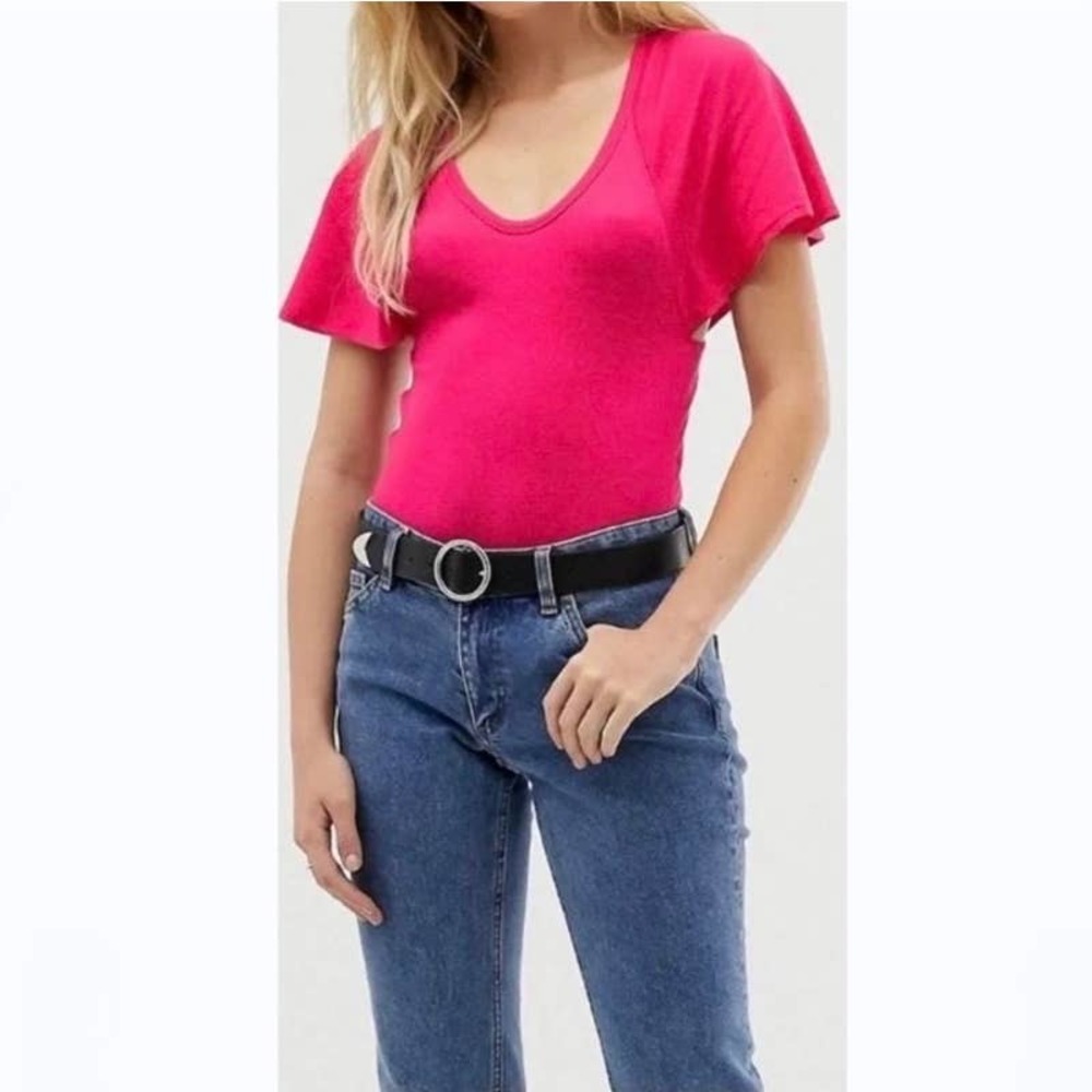 NWT Free People Intimately Byron Bodysuit Pink Size Small - Picture 1 of 11